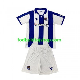 Real Sociedad Børn Hjemme Fodboldsæt 2024-25 S/S (+ Korte bukser)